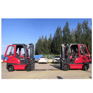 Chariot élévateur industriel 4X4 3 tonnes 10 tonnes de qualité supérieure 13m de hauteur de levage chargeur sur pneus personnalisable OEM/ODM avec accessoires - Product Image 5