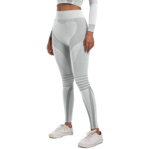 Wholesale Custom High Waisted Sports Workout Yoga Pants <b>Leggings</b> for Women Soft Polyester Gym Fitness <b>Leggings</b> With Pocket - Product Image 3