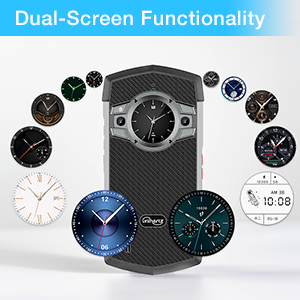 Téléphone robuste Unihertz TickTock 5G avec double écran 6,3'' Dimensity 700 8+128 Go 6000 mAh Charge rapide puissante Smartphone 48 MP - Product Image 3