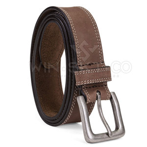 Ceintures en cuir décontractées personnalisées à marque privée, en cuir de vache, boucle en acier, durables, légères, écologiques, faible MOQ - Product Image 1