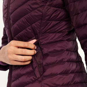 Chaqueta acolchada de diseño personalizado OEM, abrigos de plumón de alta calidad para invierno, chaqueta larga acolchada para mujer. - Product Image 5