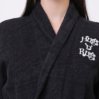 Ensembles de peignoirs de bain en coton de luxe pour femmes, doux et respirants, en tissu éponge, vente en gros