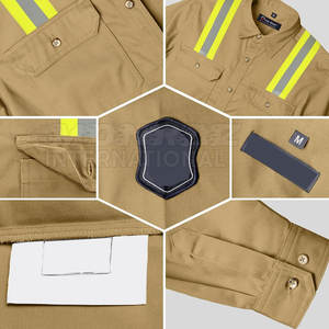 Camisas de Trabajo de Alta Visibilidad para Hombre, de Secado Rápido, Transpirables e Impermeables, de Alta Calidad, para Soldadura - Product Image 4