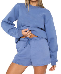 Conjunto de pantalones cortos de 2 piezas al por mayor, ropa informal cómoda de algodón para mujer, conjuntos de pantalones cortos de talla grande, chándales para mujer, conjunto de pantalones cortos deportivos - Product Image 4