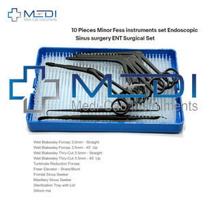 Juego de Instrumentos FESS MEDICAB FE-9009S, Pinzas de Cirugía Sinusal Endoscópica Manual de Acero Inoxidable, Instrumentos de Cirugía General CCC - Product Image 5