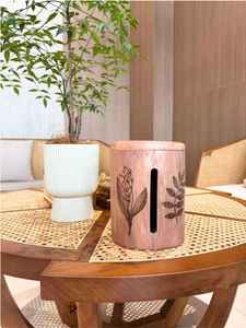 Boîte à mouchoirs en noyer de luxe | Porte-papier en bois pour salle de bain et salon | Mallette de rangement de bureau moderne | Organisateur de décoration intérieure - Product Image 4