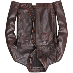 Chaqueta Avirex de cuero de calidad superior para hombre, diferentes colores disponibles, tallas personalizadas, la mejor venta, chaquetas de cuero bordadas para hombre - Product Image 5