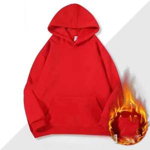 410gsm เสื้อฮู้ดผู้ชายไซส์ใหญ่พิเศษผ้าฟลีซปักลายซับในกระเป๋าย้อมธรรมดาปรับแต่งได้ทันสมัยอบอุ่นฤดูหนาว - Product Image 5