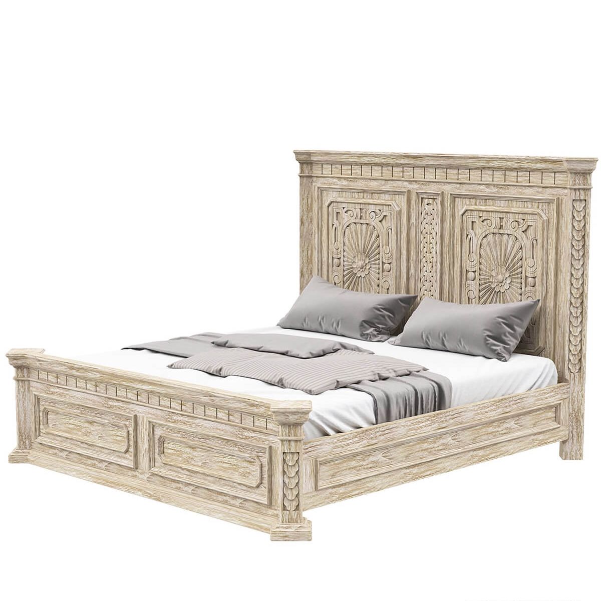 traditional wood bed