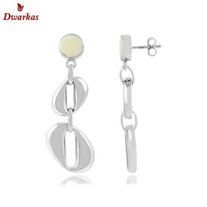 ต่างหู925เงินสเตอร์ลิงแบบเรียบขายส่งหรูหราเครื่องประดับดีสำหรับสุภาพสตรีสไตล์น่ารักสำหรับงานแต่งงานหรือของขวัญ - Product Image 3