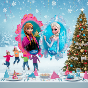 Ballons de fête Frozen en feuille d'aluminium 63x78cm, lot de 2, double face - Product Image 2