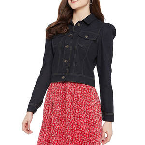 Meilleur prix, faible MOQ, veste en jean pour femmes, dernière collection, veste en denim fabriquée en usine pour femmes en gros - Product Image 5