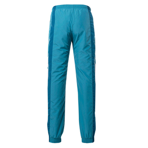 Conjunto de dos piezas con logotipo personalizado para hombre, pantalones cortavientos informales de satén de nailon 100%, pantalones para correr, cremallera completa, estampado de bloque de color de algodón de nailon - Product Image 5