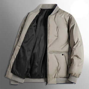 Chaqueta Casual de Invierno para Hombre, Chaqueta Gruesa con Cremallera y Tinte Liso - Product Image 2