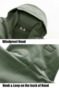 เสื้อกันลมผ้านิ่มสำหรับผู้ชายและผู้หญิงเสื้อแจ็กเก็ตกันน้ำสำหรับเดินป่ากลางแจ้งฤดูใบไม้ร่วง - Product Image 4