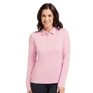 Polo à manches longues pour femmes, multicolore, Design personnalisé, décontracté, Oem, vente chaude, bas prix, Design uni, qualité supérieure, travail - Product Image 3