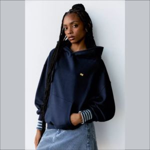 Sudaderas de Invierno Transpirables y Antibolitas para Mujer, Logotipo Personalizado, Impresión Serigrafiada, 100% Algodón, Felpa Gruesa de 380 g/m² - Product Image 4