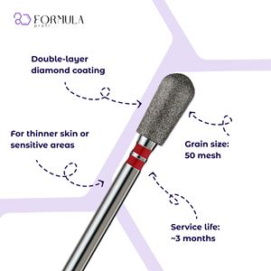 Broca de Diamante Profesional Personalizada con Etiqueta Privada, Fórmula Profi, 4.5mm, Grano Rojo - Product Image 2