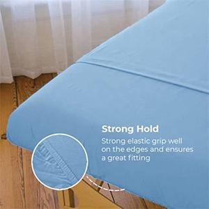 <span class=keywords><strong>Drap</strong></span> de massage en <span class=keywords><strong>flanelle</strong></span> de coton épais personnalisé draps blancs de luxe pour table de massage couverture de lit de chaise de massage luxe avec logo - Product Image 2