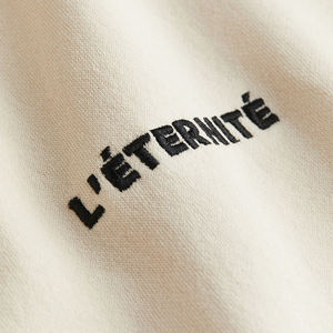 Nueva moda Chándal bordado personalizado cuello redondo manga larga Crop Top mujeres sudaderas - Product Image 4