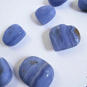 Pierre de palmier d'agate de dentelle bleue de qualité d'exportation de l'inde, cœur d'agate de dentelle bleue au prix de gros sphère - Product Image 2