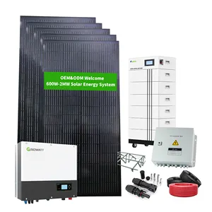 Système hybride d'éolienne solaire et éolienne Système d'énergie solaire hors réseau 5Kwh 10Kw 20Kw Batteries pour panneaux solaires 10kwh batterie lifepo4