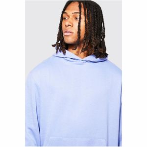 Vente en gros de sweats à capuche décontractés pour hommes avec étiquette personnalisée Patch en chenille brodé en détresse pour la saison d'automne - Product Image 3