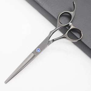 Ciseaux de coupe de cheveux de coiffeur professionnel 3 pièces ciseaux à lame droite en acier inoxydable pour amincir les ciseaux à cheveux à pointe émoussée - Product Image 2