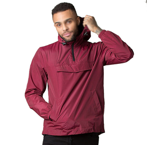 Chaquetas Cortavientos de Invierno Personalizadas con Logotipo, Impermeables, Transpirables, de Talla Grande, para Exteriores, con Capucha, de Media Cremallera, Estilo Bomber - Product Image 1