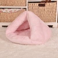 Dreieckige Haustier-Hundematte Winter Warme Plüsch-Katzenbett-Hütte Verdickter Schlafsack für Kleine Hunde Katzen Haustierzubehör