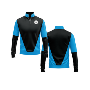 Veste à fermeture éclair quart de tour doublée polaire pour hommes, femmes et jeunes – Vêtement de sport à séchage rapide, pull d'équipe - Product Image 5