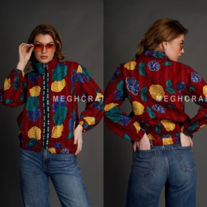 Reasonable Prices Women Wear Reversible <b>Kantha</b> Coat Vintage Kaantha Quilt <b>Jacket</b> Bomber Style Boho <b>Jacket</b> - Product Image 1