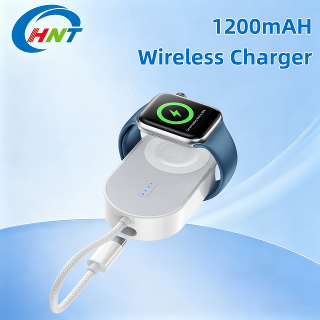 2.5W Magnetic Wireless Charger 1200mAh Portable Keychain Power Type-C Fast Travel Mini Watch Charging for Apple Watch 11/10/9