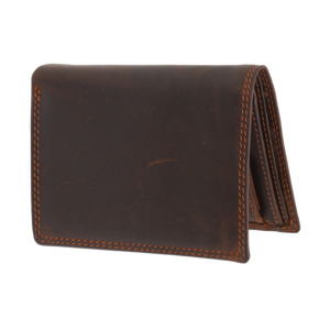 Cartera de cuero amigable para viajes con ranura para pasaporte Cartera de cuero construida para viajes globales Cartera de cuero para hombres confiable - Product Image 2