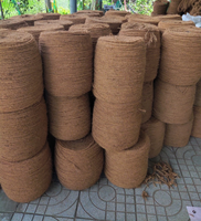 Corde en fibre de coco 100 % naturelle de haute qualité, écologique, biodégradable, pour l'agriculture et la décoration intérieure, certifiée ISO, en rouleaux, longueur personnalisable