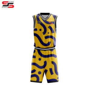 Uniforme léger de basket-ball d'usage de sport de la dernière conception de tissu matériel confortable de polyester dans la couleur différente - Product Image 3
