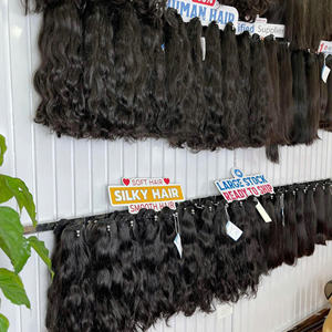 En stock!!! Cheveux bruts En stock maintenant grande quantité paquets ondulés bruts naturels cheveux non traités fournisseur vietnamien cheveux - Product Image 5