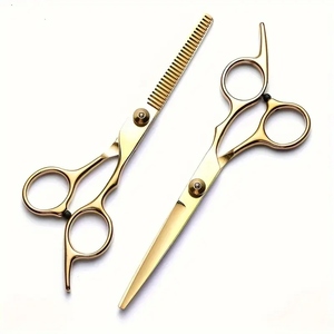 ชุดกรรไกรตัดผมแบบสกรูปรับความตึงได้สำหรับร้านเสริมสวยกรรไกรตัดผมบางเครื่องมือช่างตัดผมสแตนเลสสำหรับช่างทำผม - Product Image 3