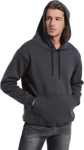 Sweat à capuche chaud extérieur pour hommes pull en tissu imperméable avec poche sweat à capuche épais personnalisé pour le sport ou le voyage - Product Image 4