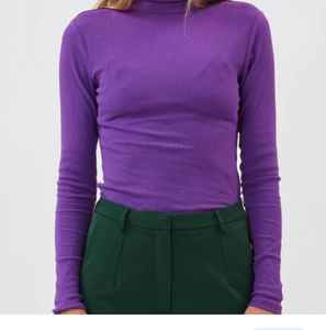 Suéter de cuello alto de invierno de fábrica al por mayor de la mejor calidad, suéter de cuello alto para mujer - Product Image 3