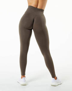 Pantalones de Yoga Ligeros de Cintura Alta para Mujer, Leggings Deportivos con Efecto Push-Up, Ropa Deportiva para Adultos, Spandex/Nailon, Color Sólido - Product Image 5