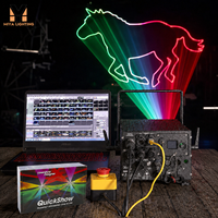 Proyector Láser RGB de Animación de 10W, Resistente al Agua IP66, con Control Pangolin FB4 ILDA 40Kpps para Espectáculos Láser Profesionales