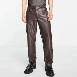 Pantalon en cuir pour homme d'aspect classique à prix abordable de bonne qualité pantalon en cuir pour homme de style de luxe imperméable et respirant - Product Image 3