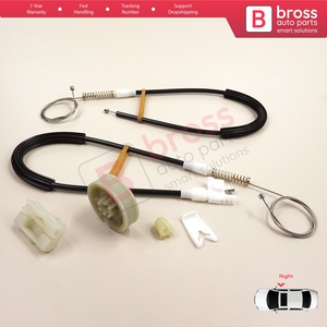 Kit de réparation de lève-vitre BWR297, porte droite pour Megane MK1 X64 DA0/1 Coupé 1996-2003 2/3 portes 7700834393 - Product Image 5