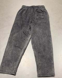 ชุดวอร์มผ้าฟลีซแบบมีฮู้ดสำหรับผู้ชายไซส์ใหญ่ ทรงหลวม แห้งเร็ว สไตล์สตรีทแวร์ สีพื้น แต่งลายปัก ย้อมสีแบบแอซิดวอช มีเชือกผูก - Product Image 4