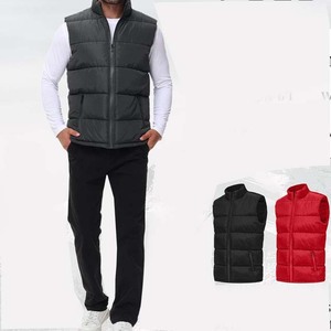 Chaleco Personalizado para Hombre, Abrigado y Cómodo para Invierno, Sin Mangas, con Logotipo en la Parte Delantera de Lona, Cuello Alto, Talla Grande - Product Image 5