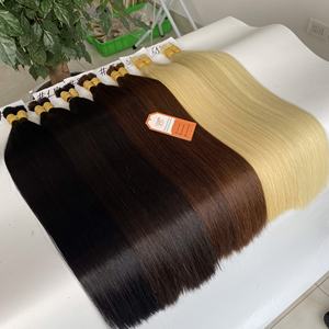 Ventes en gros de mèches de cheveux humains en vrac, lisses, de différentes couleurs, soyeuses, de qualité 12A, fournisseur de cheveux de premier ordre - Product Image 5