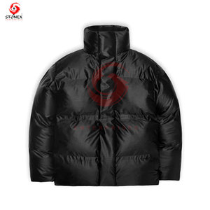 Usine Mode Slim Fit Toile Stand Respirant Coupe-Vent Hommes Hiver Extérieur Doudounes Conceptions Personnalisées Service OEM - Product Image 2