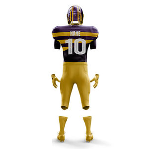 Hot Selling American <b>Football</b> Jersey Lightweight Polyester Sports Wear with Custom Logo Printing Short Sleeve Set Uniform - Product Image 2