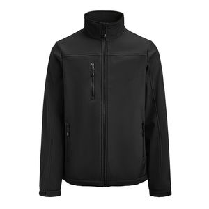 Chaqueta Softshell para Hombre, Precio al por Mayor, Cierre Completo, Cuello Alto, Resistente al Viento, Uso Diario, Actividades al Aire Libre, Chaquetas Softshell Personalizadas OEM - Product Image 1